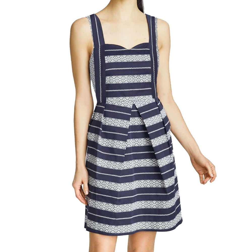NWT Draper James Lacy Stripe Sweetheart Dress